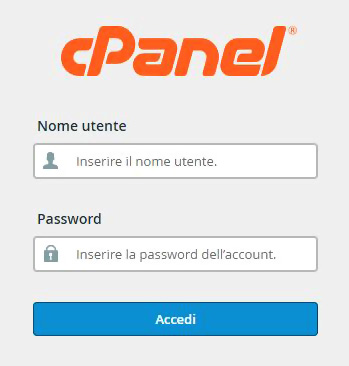 Anteprima cPanel